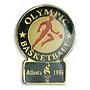 USA Blister Coin & Pin Half Dollar Olympic Games Basketball Atlanta 1995 Sport