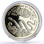 Vietnam set of 3 coins Lunar Calendar Year of the Snake proof silver coins 2001