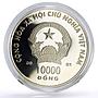 Vietnam set of 3 coins Lunar Calendar Year of the Snake proof silver coins 2001