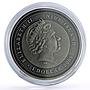 Niue 1 $ Lunar Year of the Ox 2009 Seated Ox Lotus Flowers silver coin 2008