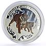 Tuvalu 1 dollar Conservation Wildlife Siberian Tiger Fauna silver coin 2012