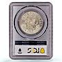 Brazil 2000 reis Regular Coinage Liberty Head KM-514 MS64 PCGS silver coin 1913