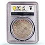 China Empire 1 dollar Guangxu Dragon Extra Flame Y-31 XF PCGS silver coin 1911