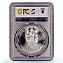 Czechoslovakia 500 korun Matica Slovenska Society MS67 PCGS silver coin 1988