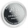USA Kurt Cobain RIP 1967-1994 Nirvana band grunge rock music silver plated token
