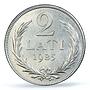 Latvia 2 lati Republic Regular Coinage KM-8 MS64 PCGS silver coin 1925