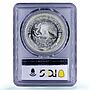 Mexico 1 onza Libertad Angel of Independence MS65 PCGS silver coin 1998