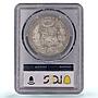 Peru 1 sol Regular Coinage Liberty Libertad KM-218.2 MS62 PCGS silver coin 1930