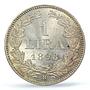 San Marino 1 lira Republic Coinage KM-4 MS65 PCGS silver coin 1898 R