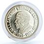 Netherlands 25 steloj Creation of Esperanto Dr Zamenhof proof silver coin 1965