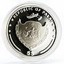 Palau 5 dollars Lucky Ounce Good Luck Clover Leaf colored proof silver coin 2011