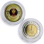 Egypt set of 10 tokens Ancient Treasures Pharaohs bimetal coins 2010