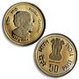 India set of 4 Indira Gandhi Death Anniversary Politics proof silver coins 1985