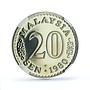 Malaysia 20 sen State Coinage Parliament House KM-4 PF69 NGC CuNi coin 1980