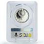 Albania 5 leke Victory Over the Turks KM-49.1 PR65 PCGS silver coin 1968 - 1969