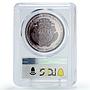 Costa Rica 10 colones Central American Unification Attemp PR67 PCGS Ag coin 1970