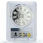 Spain 2000 ptas Ibero-American Hombre Caballo Man Horse PR70 PCGS Ag coin 2000