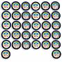 USA, Set of 32 tokens, Rugby, NFL, American football, sport, power, helmet color