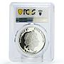 Cook Islands 5 $ Happy New Year Troika Troyka Horses PR69 PCGS silver coin 2012