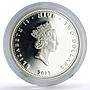 Niue 2 dollars Love is Precious Swallow Birds colored proof silver coin 2013