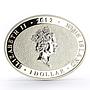 Niue 1 dollar Lunar Calendar Year of the Dragon Love colored silver coin 2012