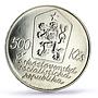 Czechoslovakia 500 korun Painter Josef Lada Anniversary Art silver coin 1987