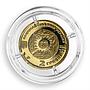 Ukraine 2 hryvnas Signs of the Zodiac Leo gold coin 2008