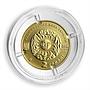 Ukraine 2 hryvnas Signs of the Zodiac Taurus gold coin 2006