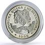 Bosnia and Herzegovina 14 ecus UN Peace Series Walking Europa silver coin 1995