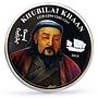Mongolia 10000 togrog Great Commanders Khans Khubilai Ship silver coin 2015