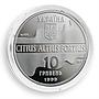 Ukraine 10 UAH Sydney Triple jump XXVII Summer Olympic Games 1999 Silver coin