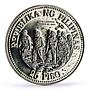 Philippines 25 piso General MacArthur 100th Birth Politics silver coin 1980