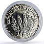 Philippines 25 piso General MacArthur 100th Birth Politics silver coin 1980