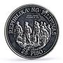 Philippines 25 piso General MacArthur 100th Birth Politics silver coin 1980
