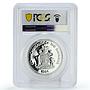 Bahamas 5 dollars Regular Coinage Historical Map KM-106 PR69 PCGS Ag coin 1984