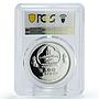 Mongolia 500 togrog Lunar Year of the Rat Mouse PR70 PCGS gilded Ag coin 2007
