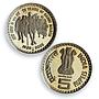 India 5 rupees Mahatma Gandhi Dandi March Politics PR67 PCGS CuNi coin 2005