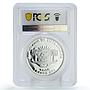 Ivory Coast 1000 francs Prehistoric Animals Mammoth PR69 PCGS silver coin 2010