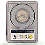 Bolivia 20 centavos Regular Coinage PTS CB KM-159.2 MS63 PCGS silver coin 1890