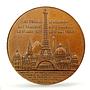 France Eiffel Tower Climb Charles Trotin MS62 PCGS copper token medal coin 1889