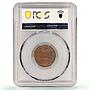 Great Britain Palestine 1 mil Regular Coinage KM-1 MS63 PCGS bronze coin 1939