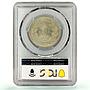 Honduras 1 real Regular Coinage Anchor Bee MS64 PCGS NiBrass coin 1870 A