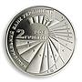 Ukraine 2 hryvnia Heorhii Voronyi /Georgy Voronoy mathematician nickel coin 2008
