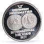 Mexico Numismatic Society 25th Anniversary Libertad 2 Reales silver medal 1977