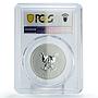 Cameroon 500 francs Zodiac Signs Sagittarius Hologram PR69 PCGS silver coin 2010