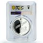 Israel 2 sheqalim Space Program Rocket Satellite PR68 PCGS silver coin 2003