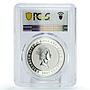 Cook Islands 2 dollars Motorcycles Motorbikes IZH 8 PL69 PCGS silver coin 2007