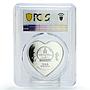 Mongolia 250 togrog Happy Birthday Baby Girl Child Gift PR69 PCGS Ag coin 2008