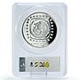 Mexico 10 pesos Precolombina Cabeza Olmeca Head PR69 PCGS 5 oz silver coin 1996