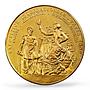 France Paris International Expo Gilt SP64 PCGS bronze token medal coin 1909